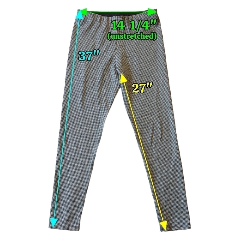 Zara Basic Black & White Mini Houndstooth Elastic… - image 2